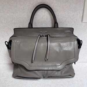 Rag & Bone Small Pilot Satchel Stone Leather